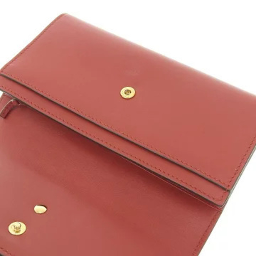 Gucci Continental Wallet Snap Closure Long Leather Canvas Red Navy Blue - Picture 5 of 6